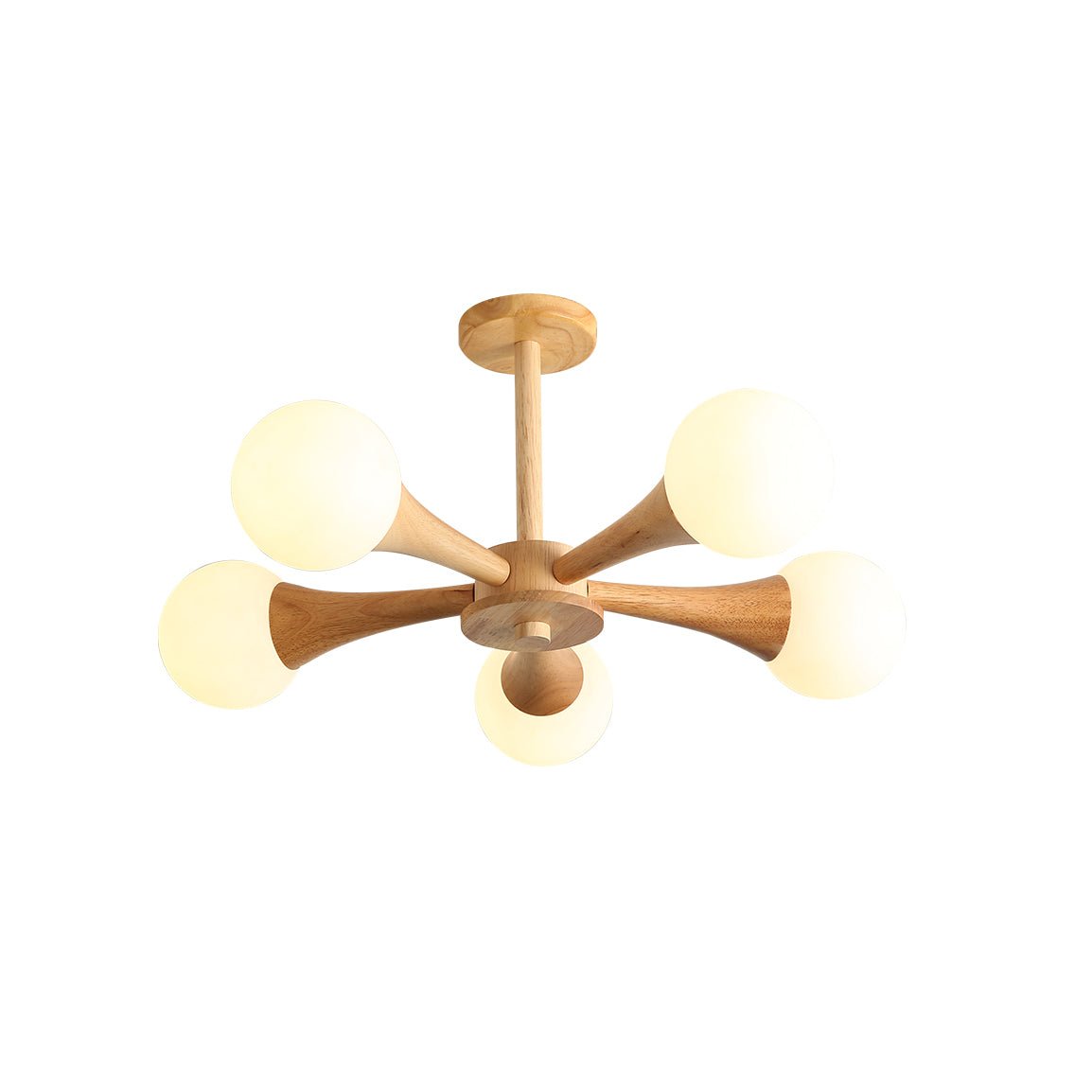 Wooden Nera Chandelier - Letslighting