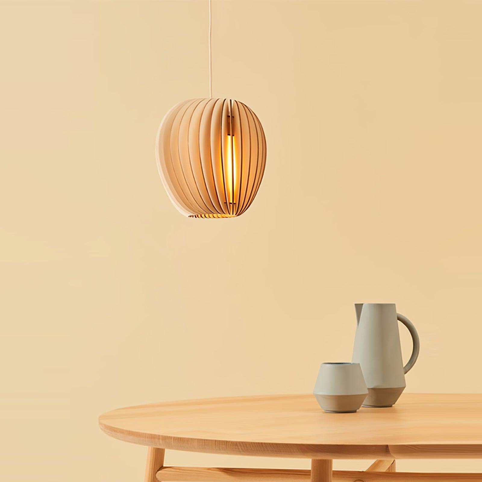 Wooden Orb Pendant Lamp - Letslighting