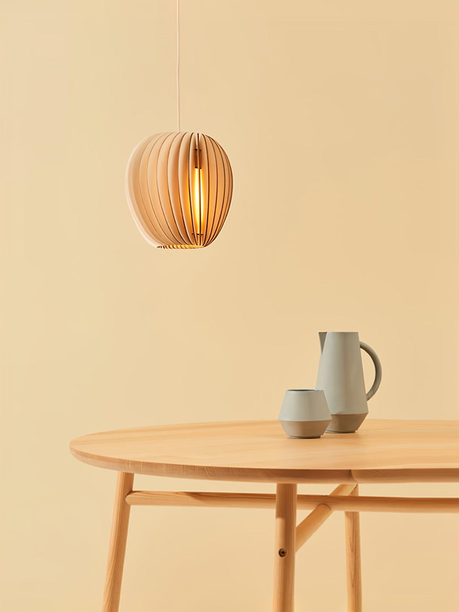 Wooden Orb Pendant Lamp - Letslighting