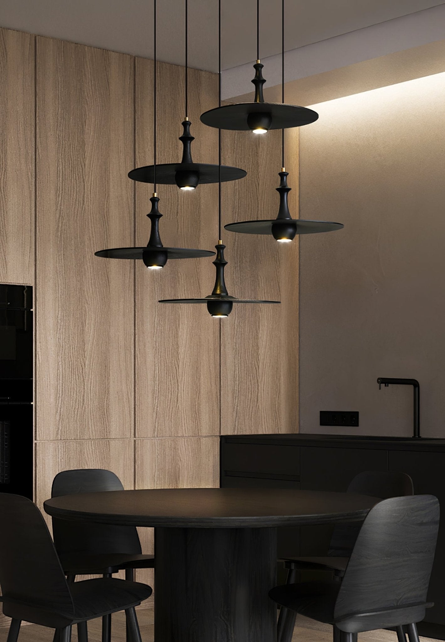 Wooden Spin Pendant Light - Letslighting
