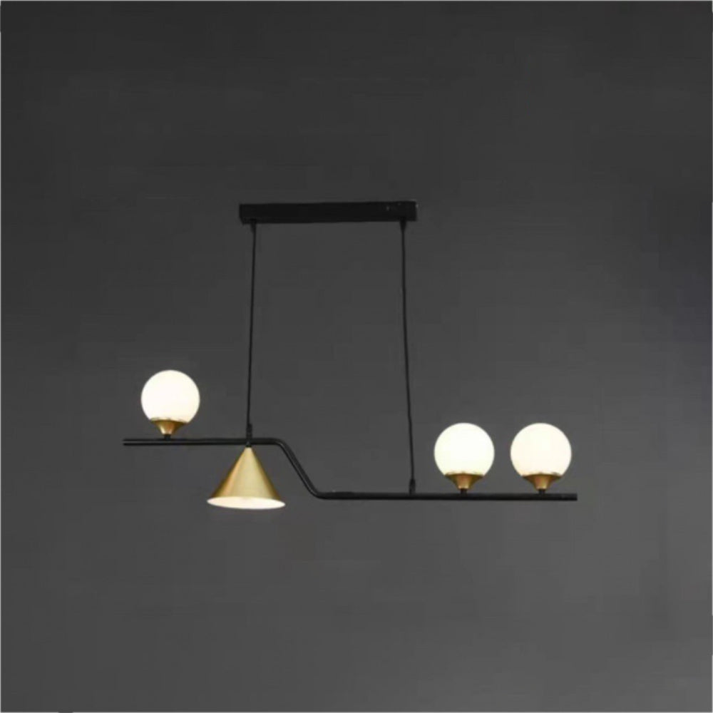 Arisha Moderno LED Lámpara Colgante Negro/Oro Vidrio Salón/Dormitorio