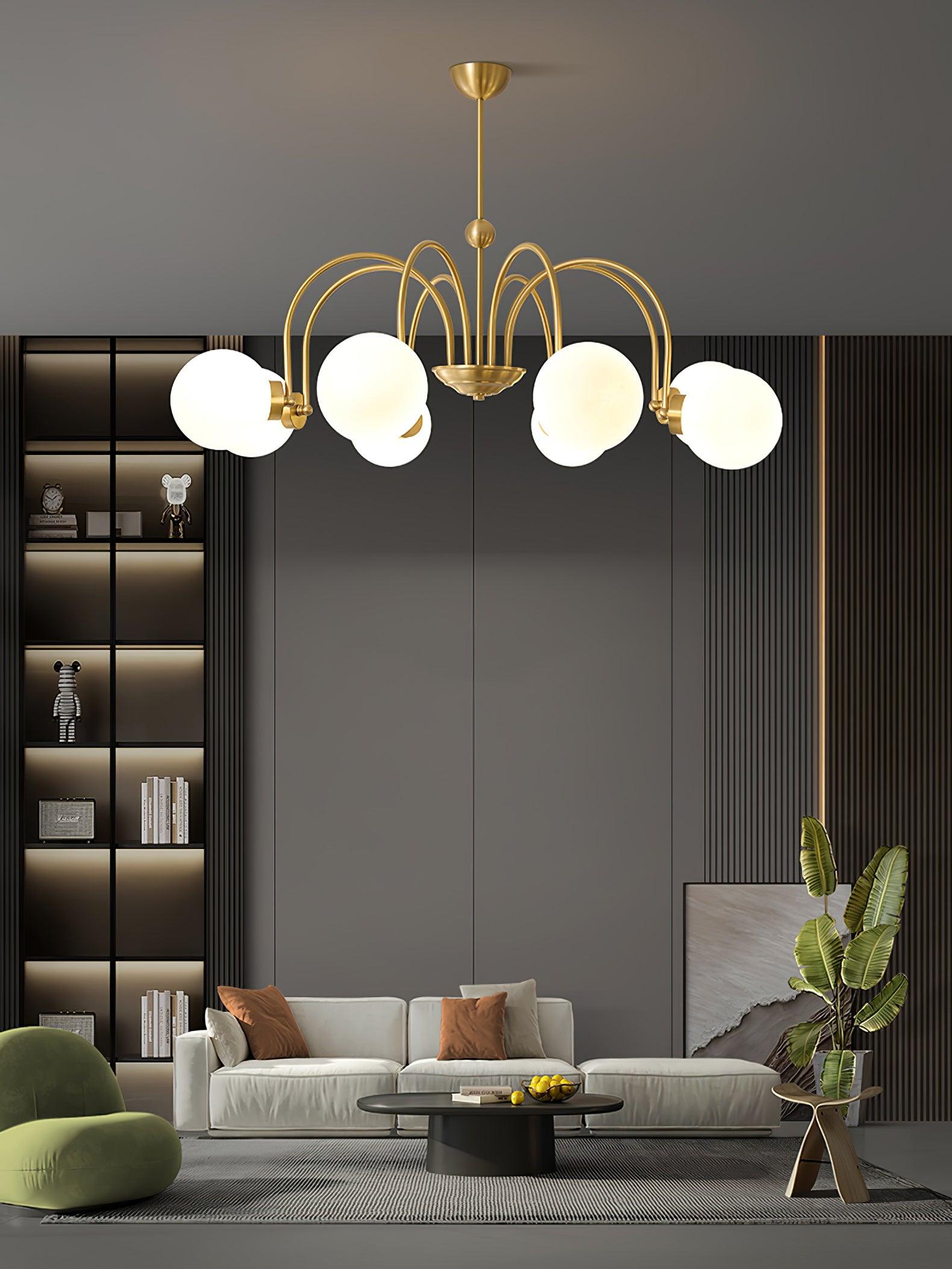 Aurora Luxe Glass Chandelier - Letslighting