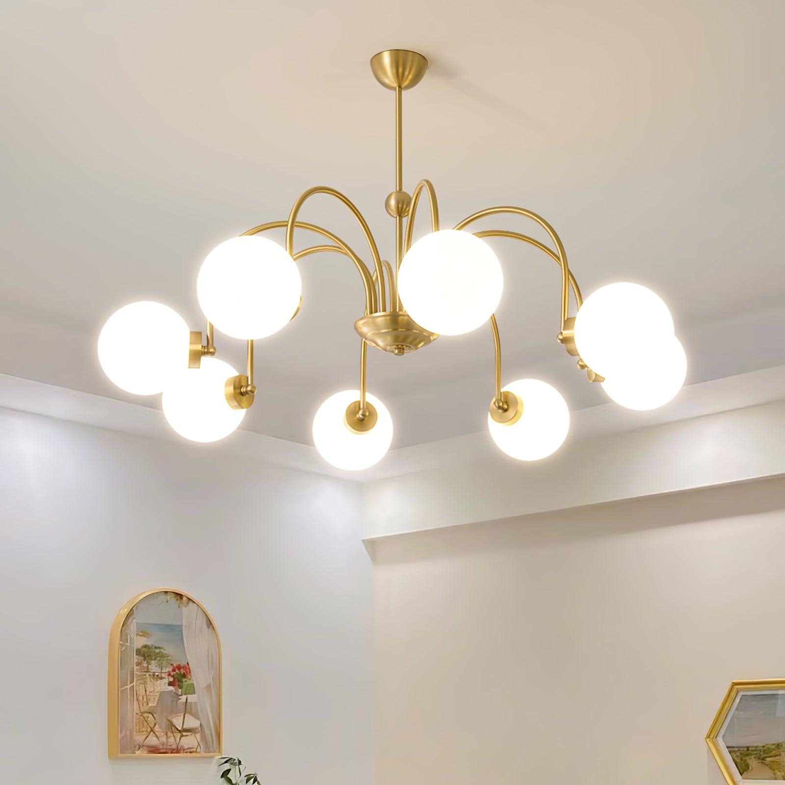 Aurora Luxe Glass Chandelier - Letslighting