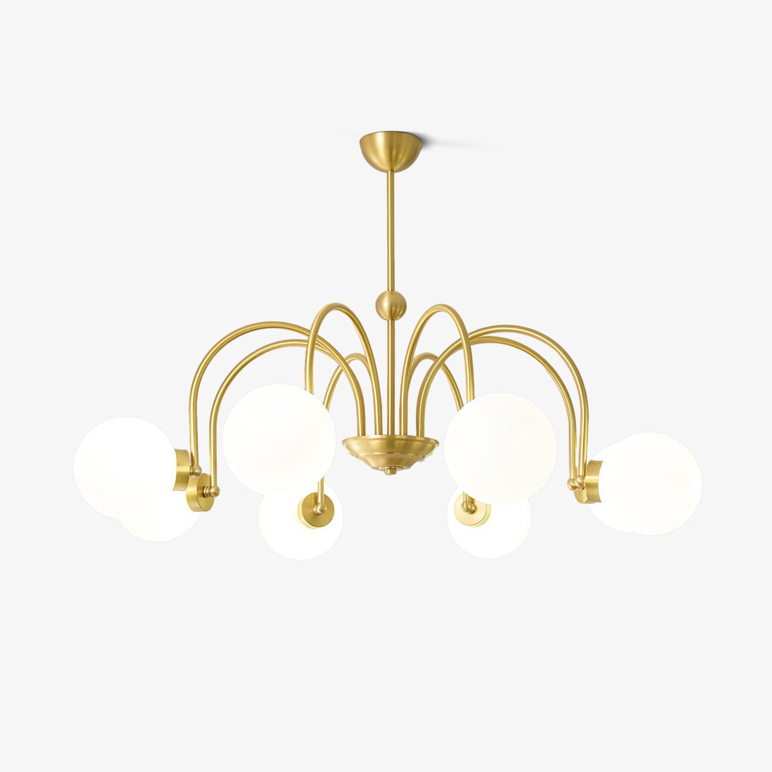 Aurora Luxe Glass Chandelier - Letslighting