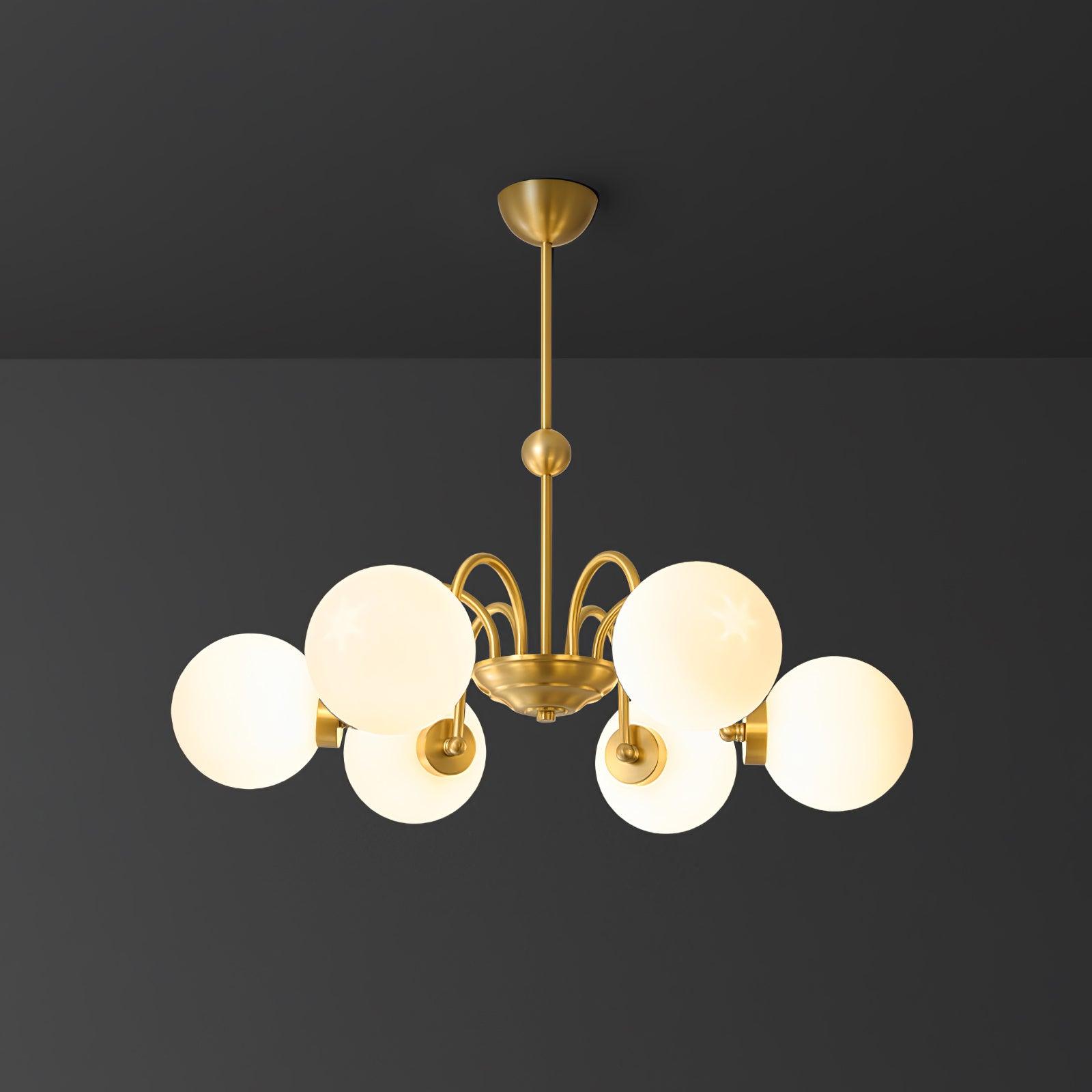 Aurora Luxe Glass Chandelier - Letslighting