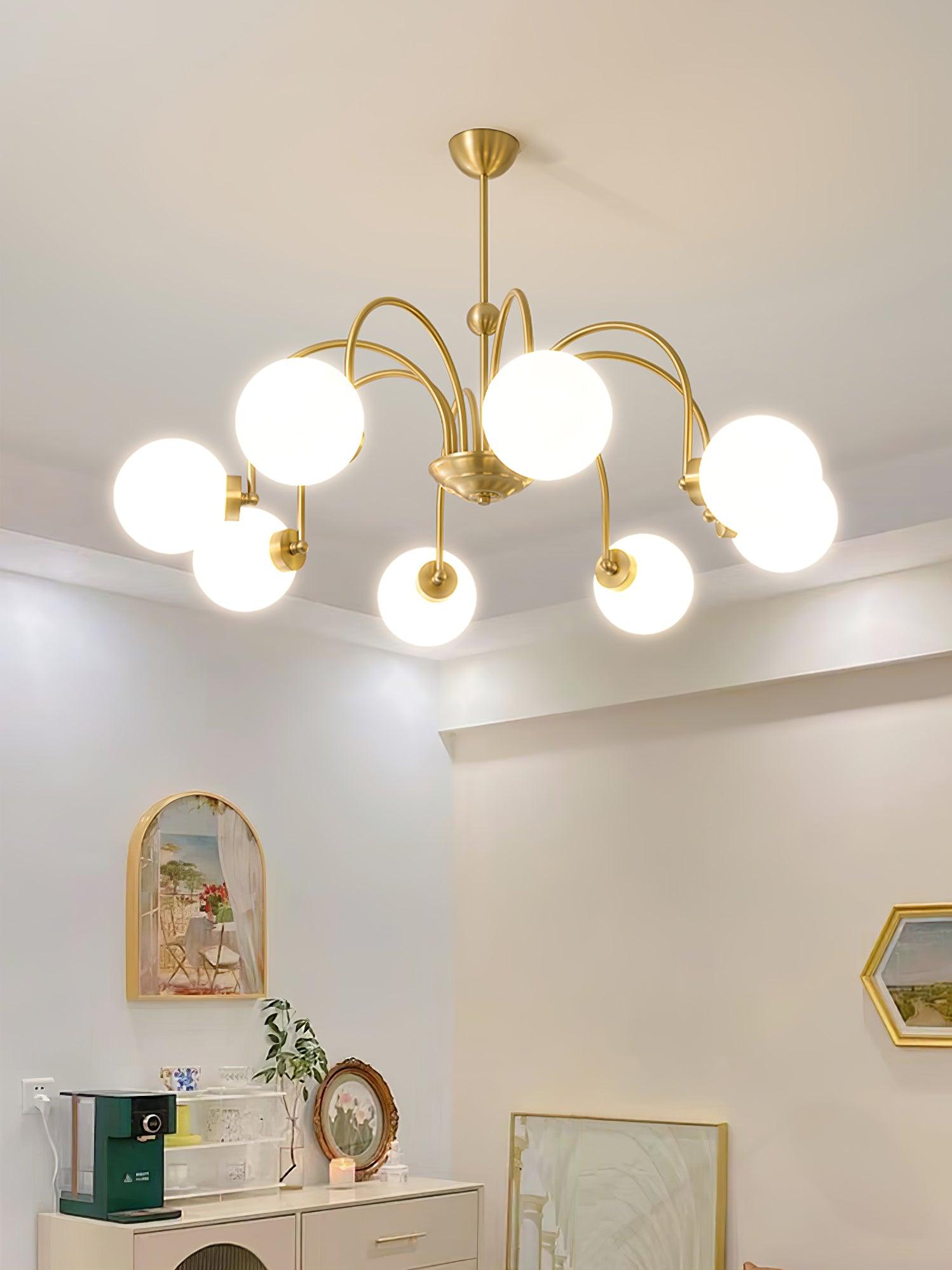 Aurora Luxe Glass Chandelier - Letslighting