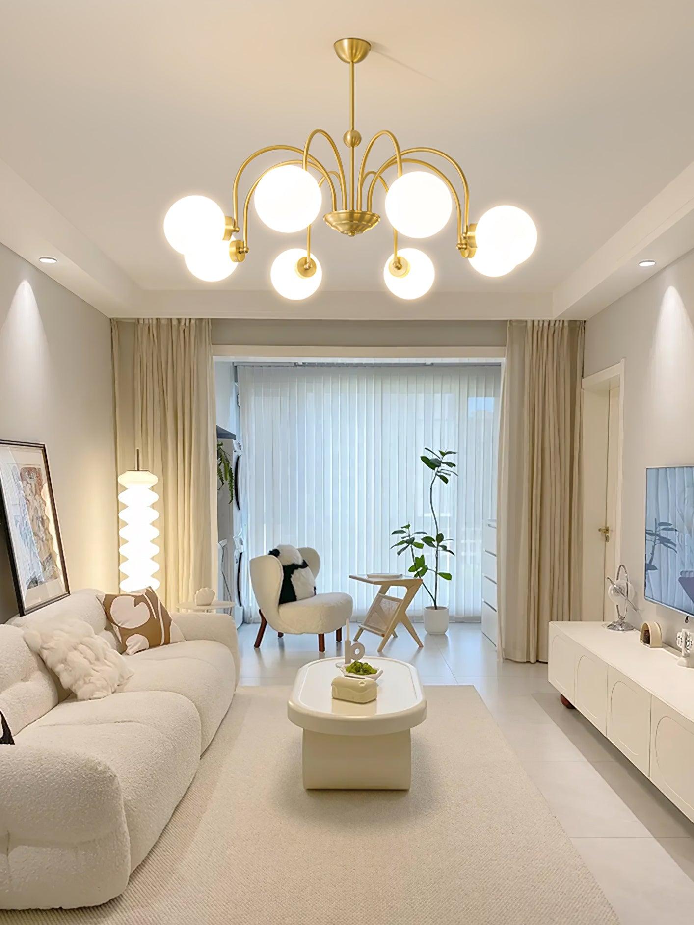Aurora Luxe Glass Chandelier - Letslighting