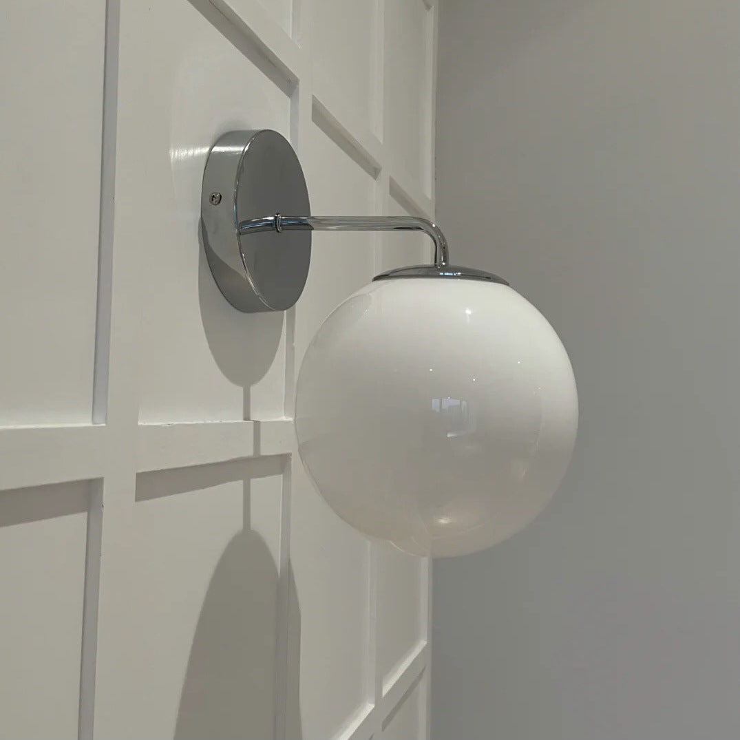 Valentina Francés Metal Vidrio Interior Aplique Cuarto de baño Dormitorio