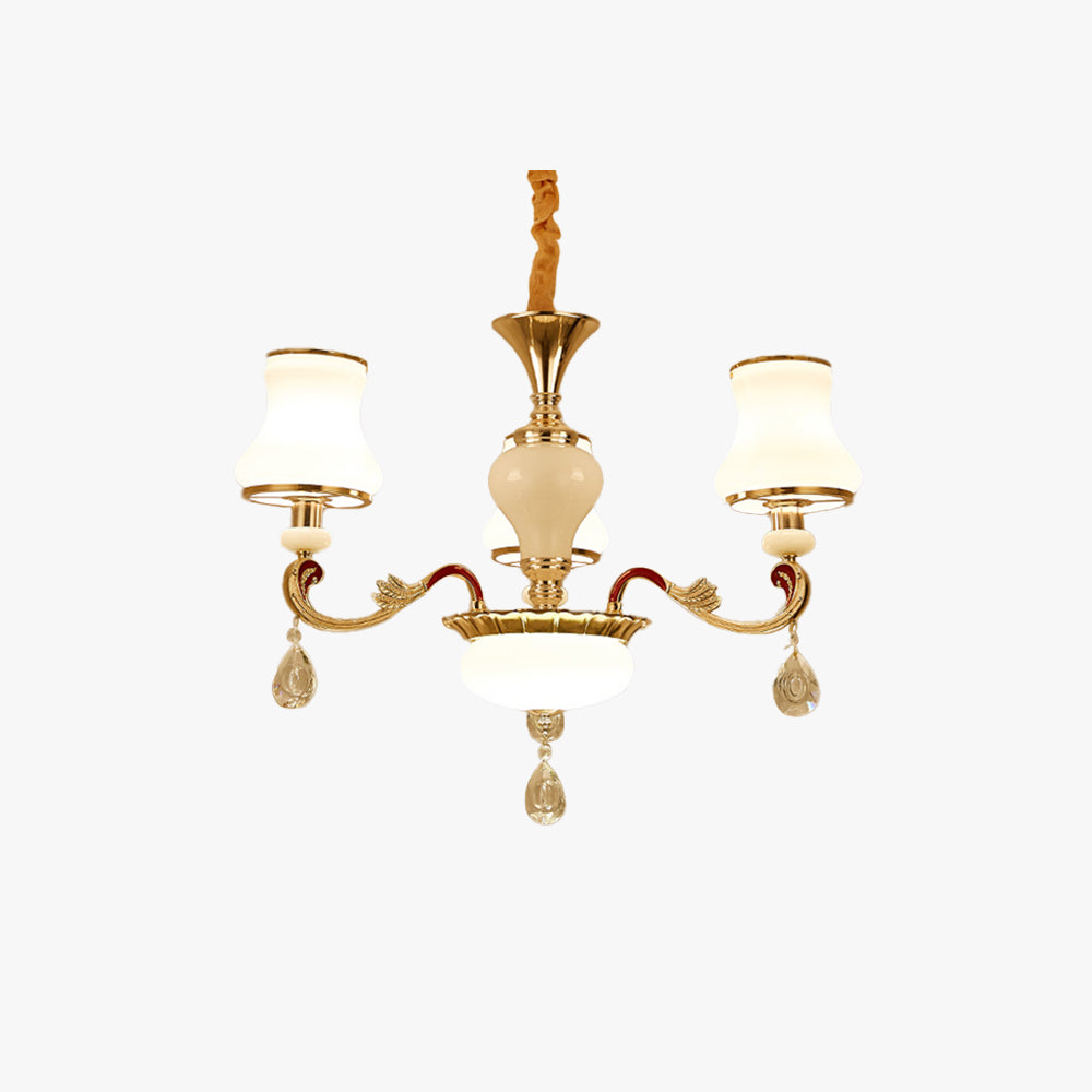 Silva Retro Lámpara Colgante Metal Vidrio Salón Comedor