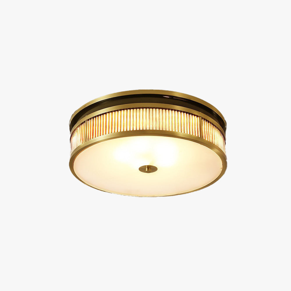 Silva Retro Plafón de Techo Metal Vidrio Salón Dormitorio