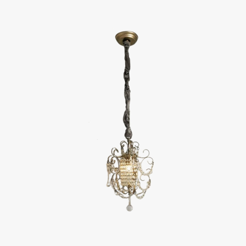 Silva Moderno Metal Cristal Lámpara Colgante Dormitorio
