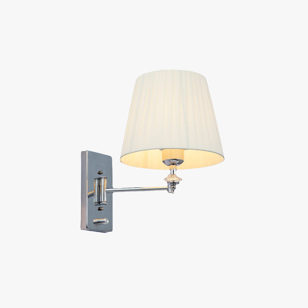 Ritta Moderno LED Interior Aplique Metal Tejido Dormitorio Salón