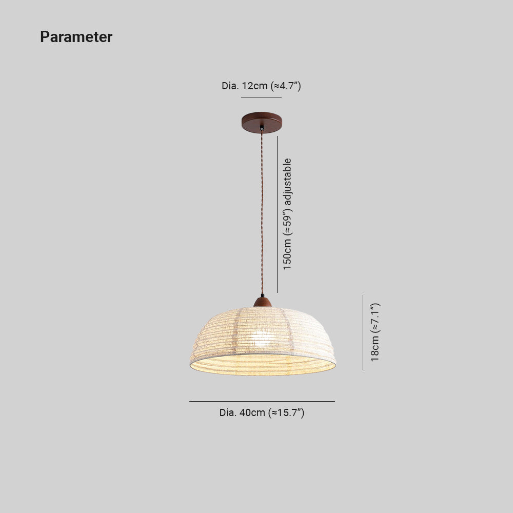 Ritta Retro Linterna Blanco Madera Tela Lámpara Colgante Estudio