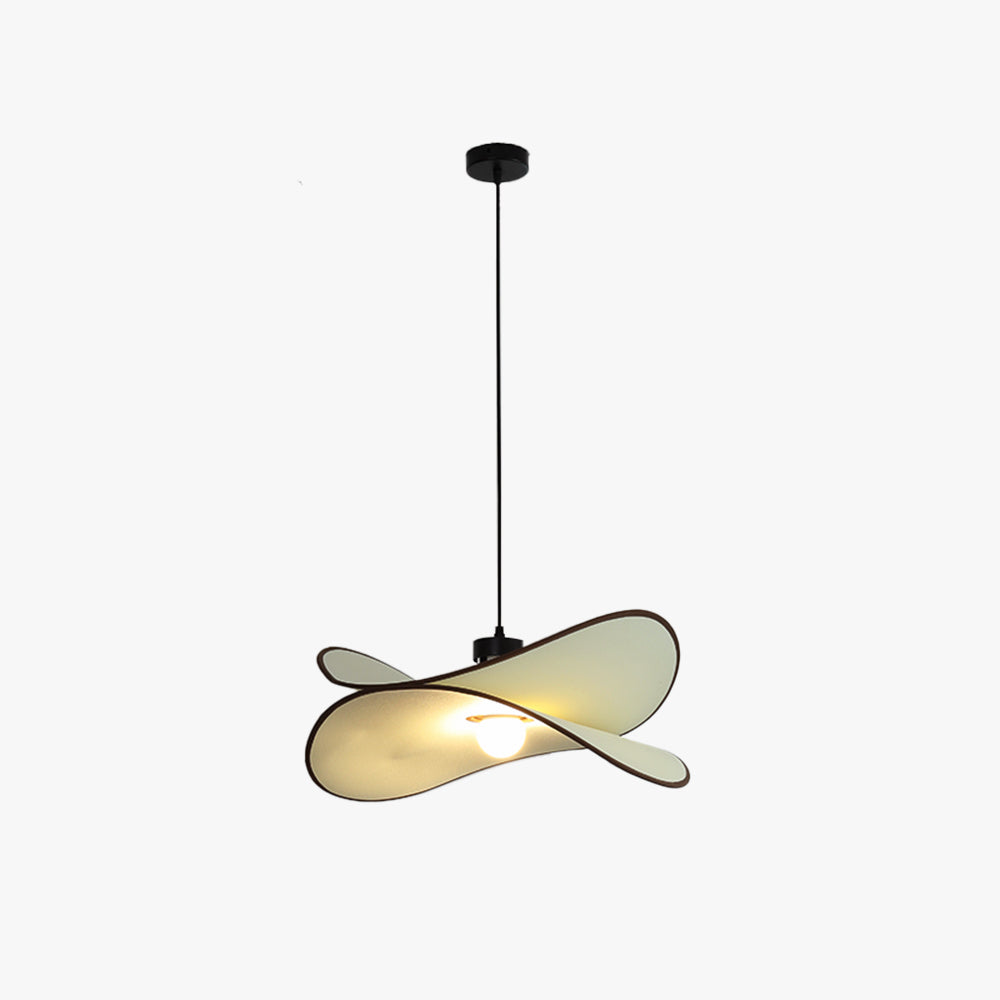 Ritta Wabi-sabi Hoja Leaf Metal Tela LED Lámpara Colgante Estudio