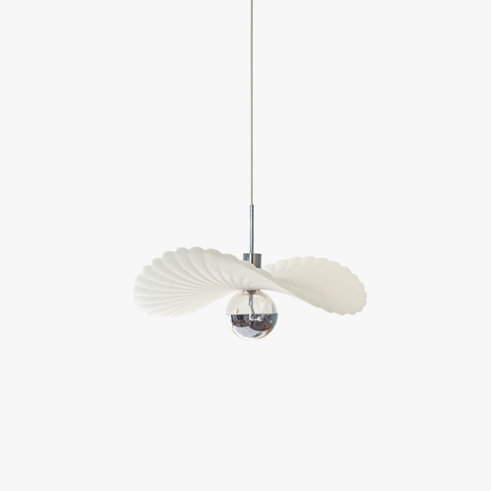 Ritta Diseño Pluma Metal Resina LED Lámpara Colgante Dormitorio
