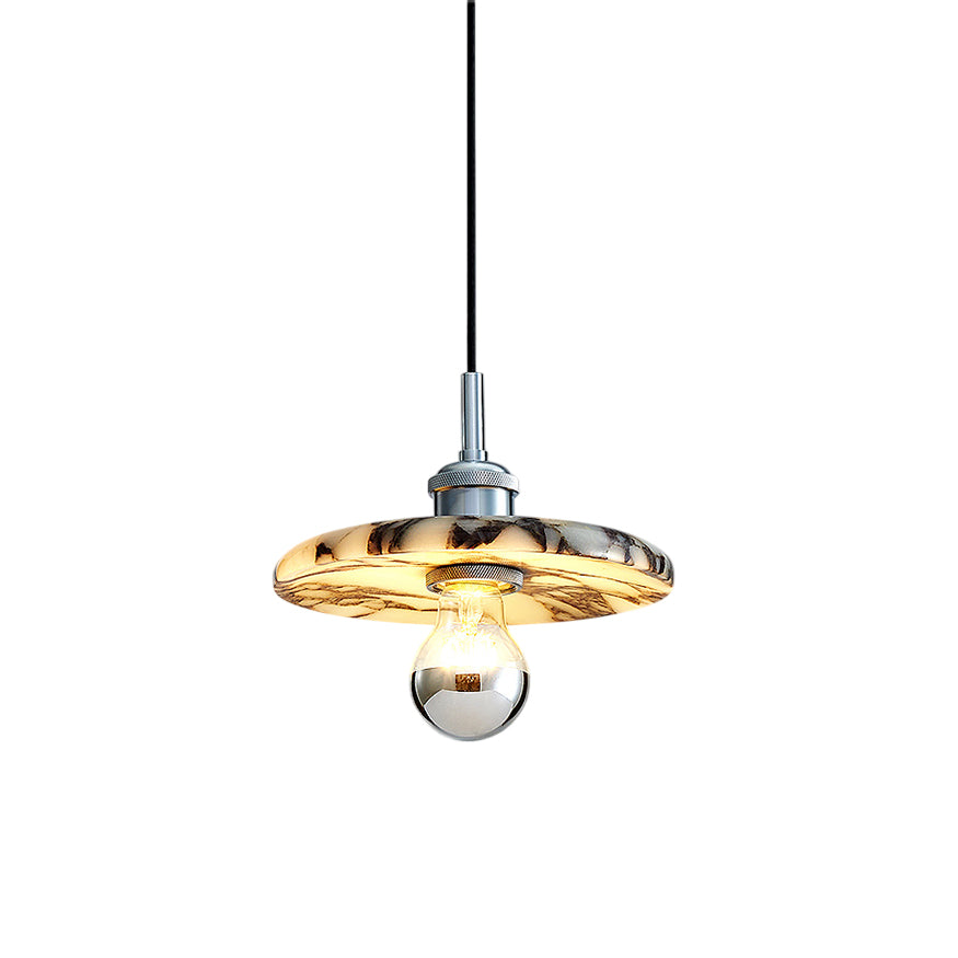 Ovelion Premium Nordic Art Marble Metal Pendant Lamp - Lamp Copper