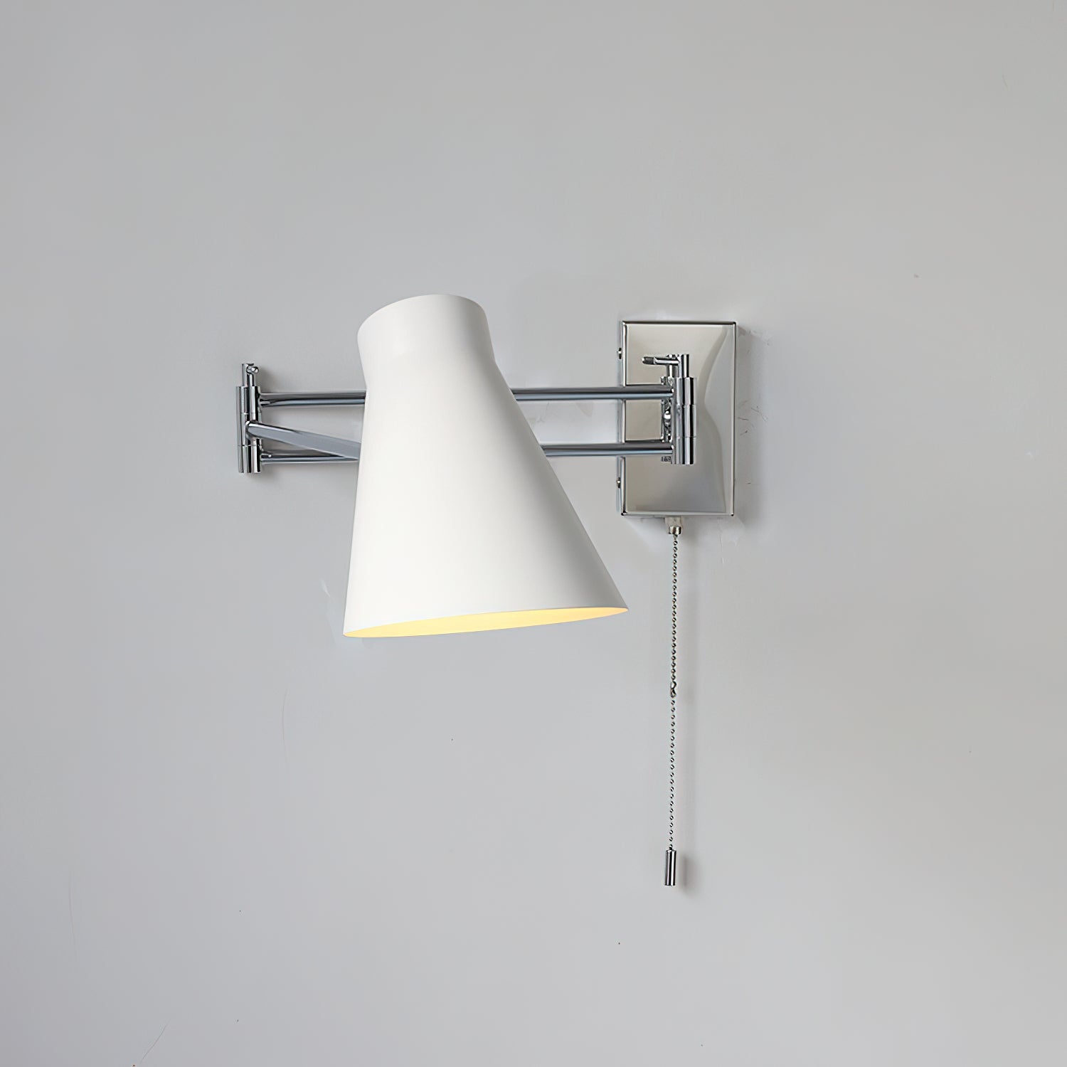 Wall Lamp Swing Arm Chrome Adjustable Industrial - Letslighting