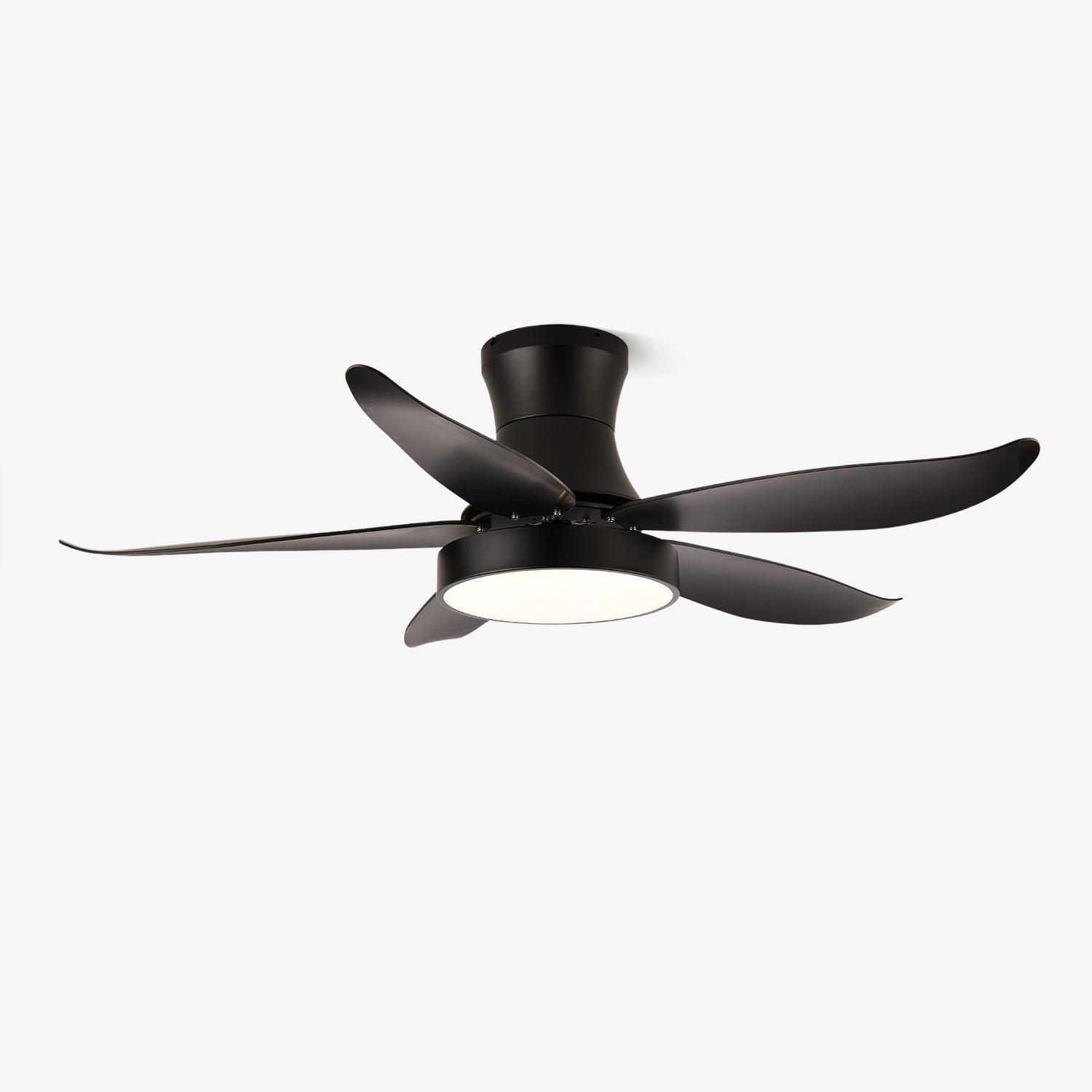 Ventilador de Techo Jada Negro con Luz encendida