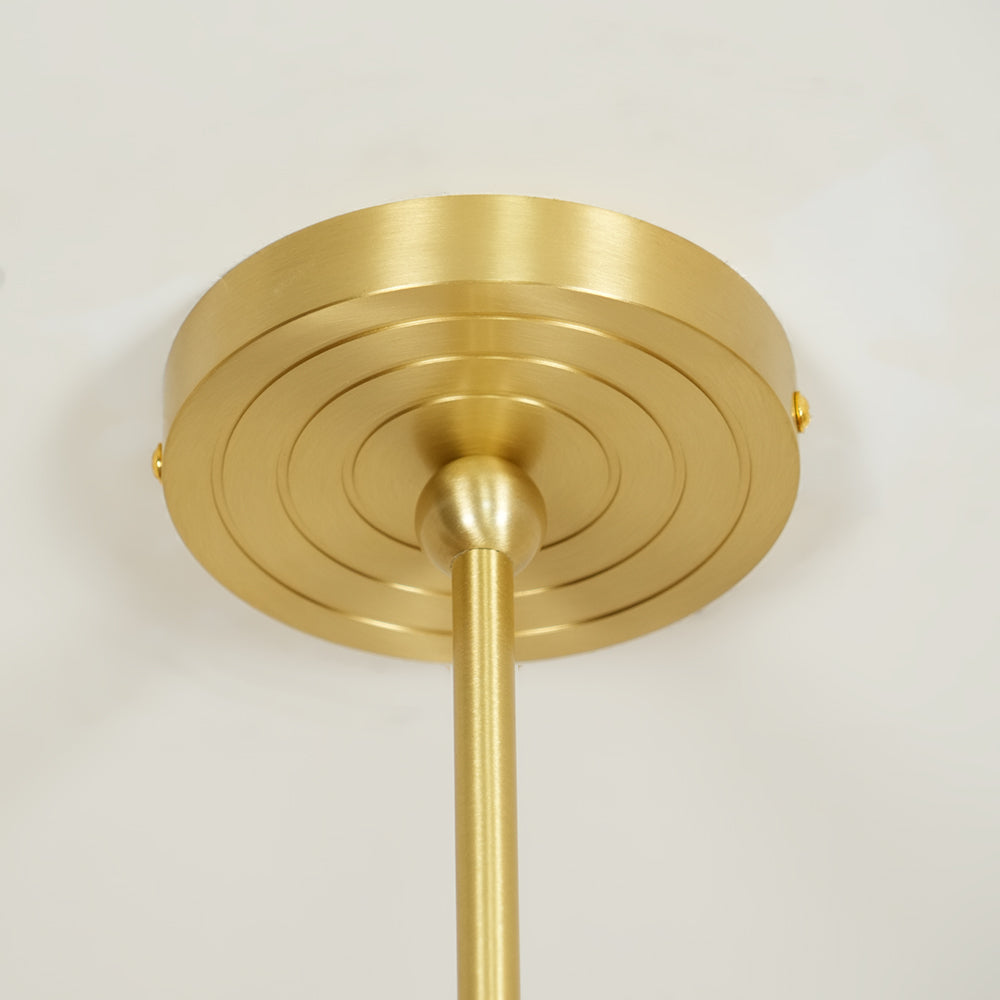 Artemis Chandelier Brass Fabric