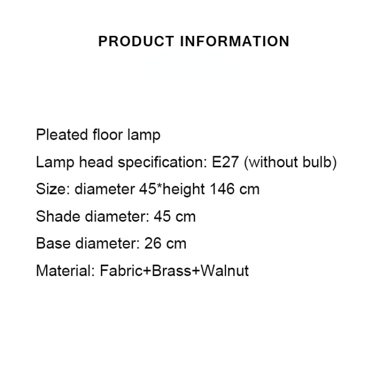 Muto Moderna Simple Metal/Tela Lámpara de Pie/Mesa, Nogal