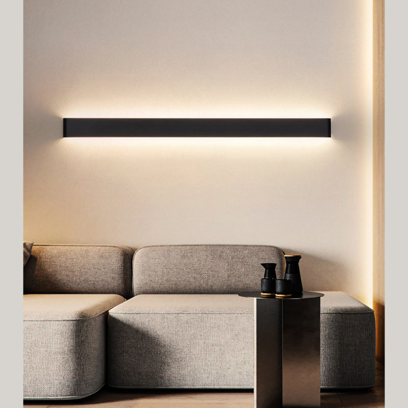 Arisha Moderno Minimalista Lineal Aplique de Pared Negro/Blanco