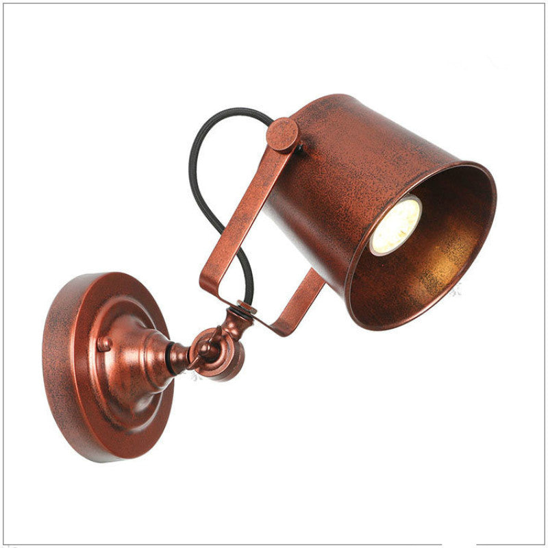 Epoch Intrustrial Barril Metal LED Aplique de Pared Negra/Óxida