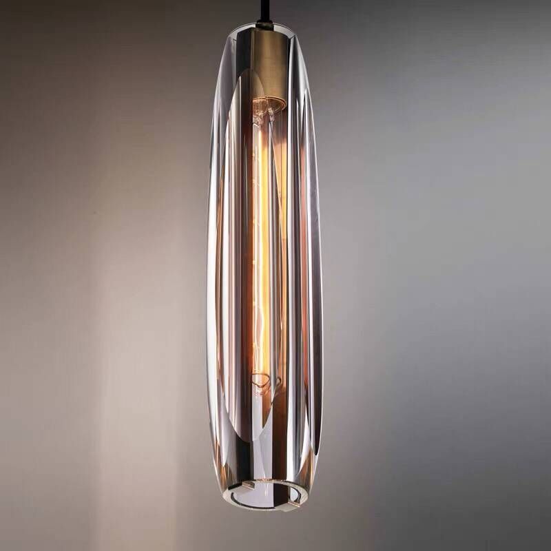 Arisha Moderna Minimalista Tubo Vidrio/Metal Lámpara Colgante