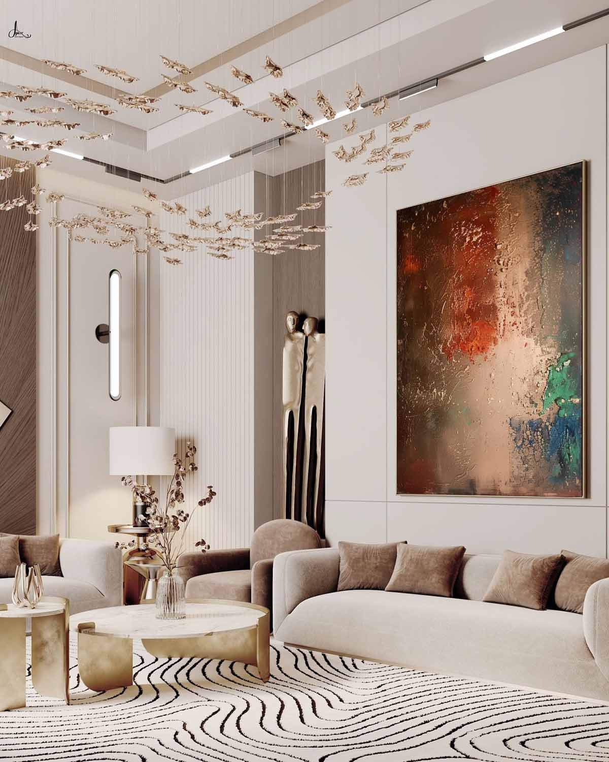 Auden Wabi-Sabi Arte Mural - Letslighting