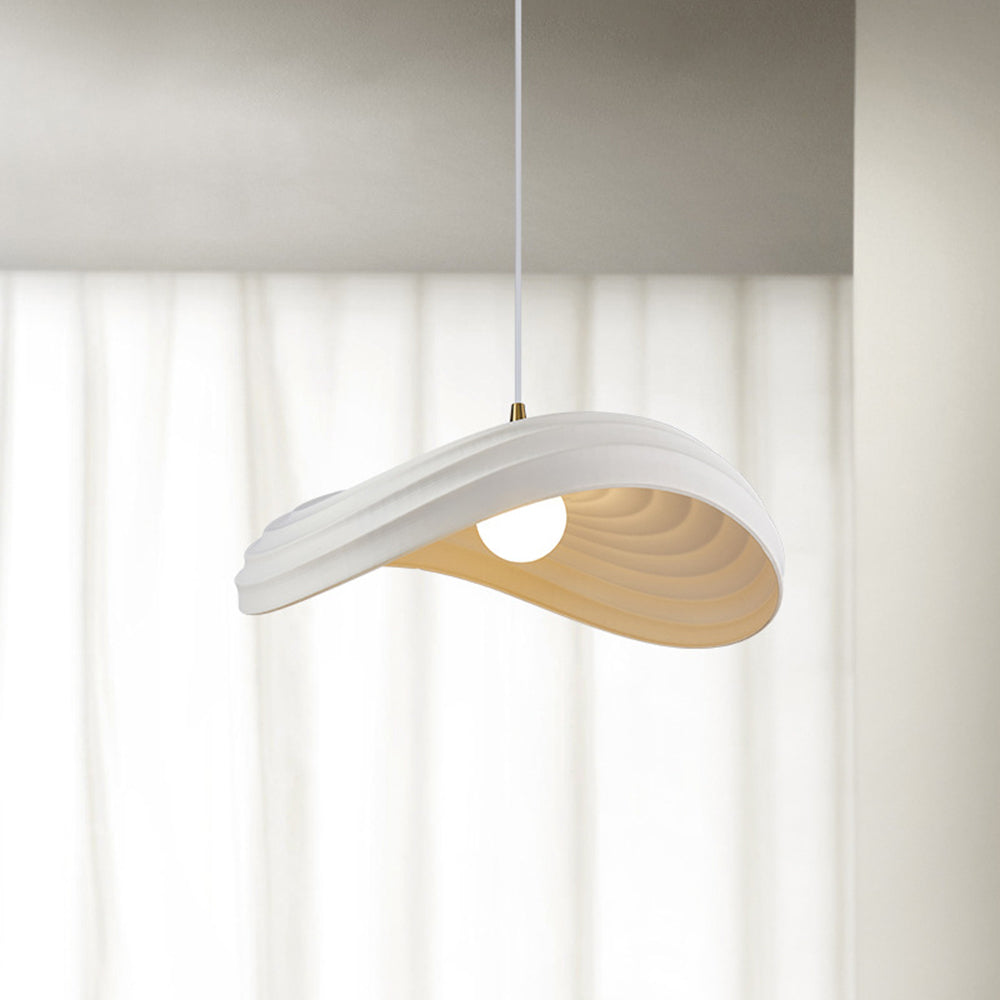 Ritta Nórdica Geométrica Metal/Resina LED Lámpara Colgante Blanca