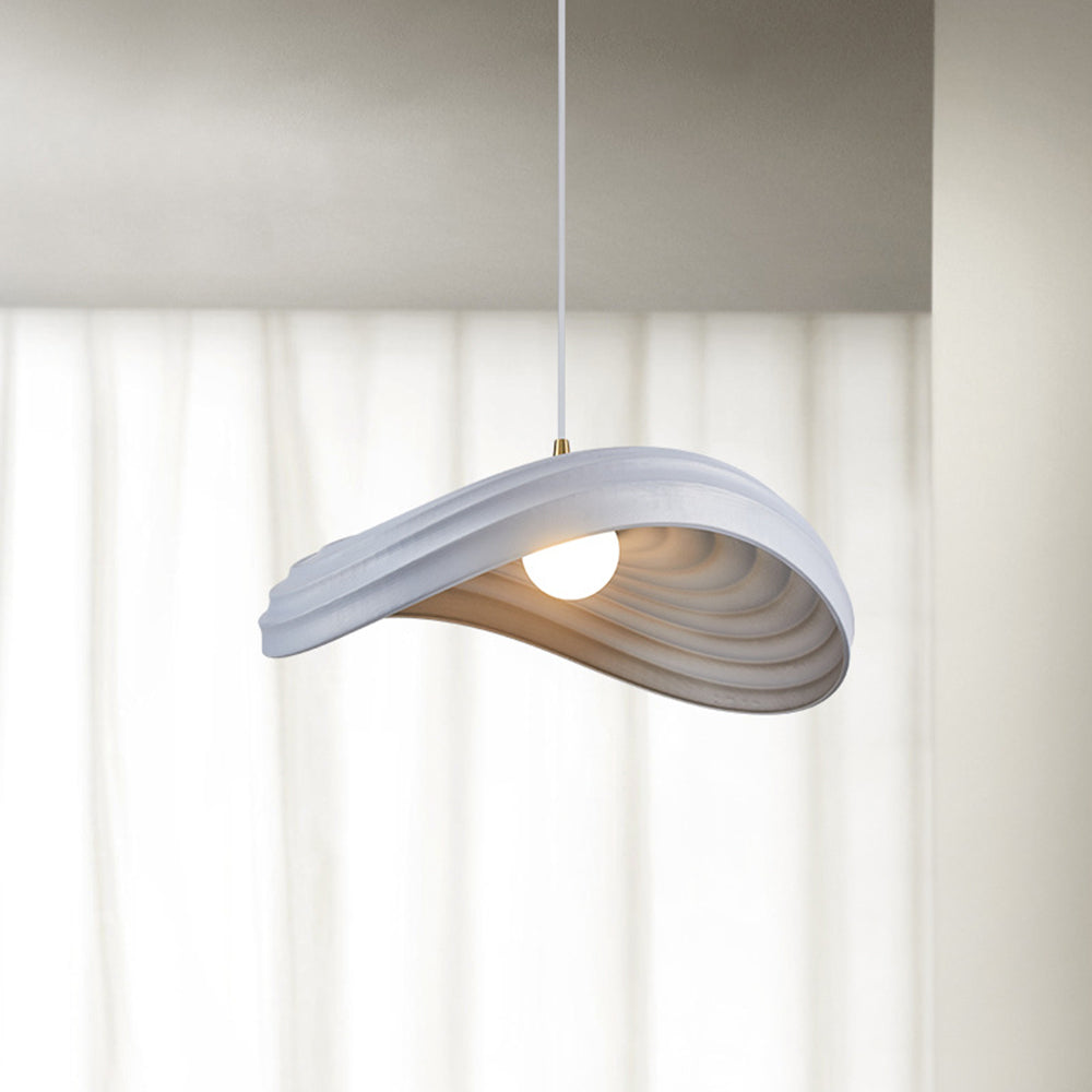 Ritta Nórdica Geométrica Metal/Resina LED Lámpara Colgante Blanca