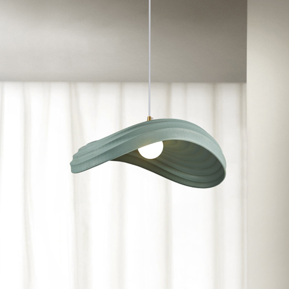 Ritta Nórdica Geométrica Metal/Resina LED Lámpara Colgante Blanca