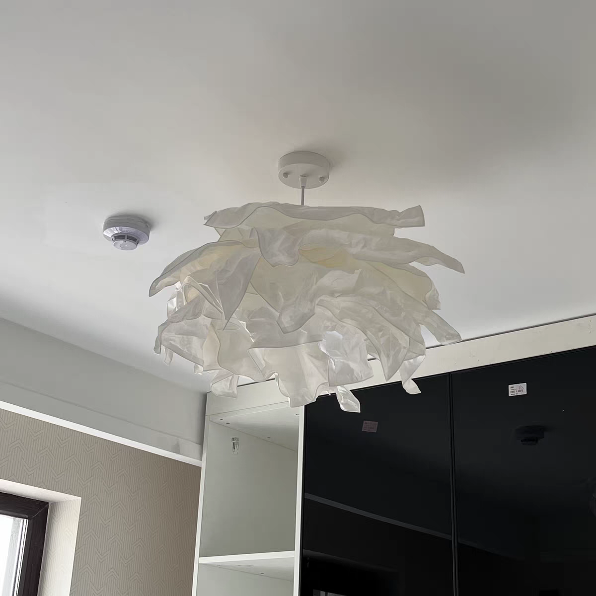Ritta Wabi-sabi Nube Metal Papel LED Lámpara Colgante Estudio Dormitorio