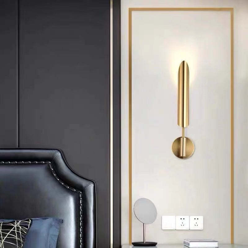 Arisha Posmoderno Doble Foco Metal Aplique de Pared Dorado