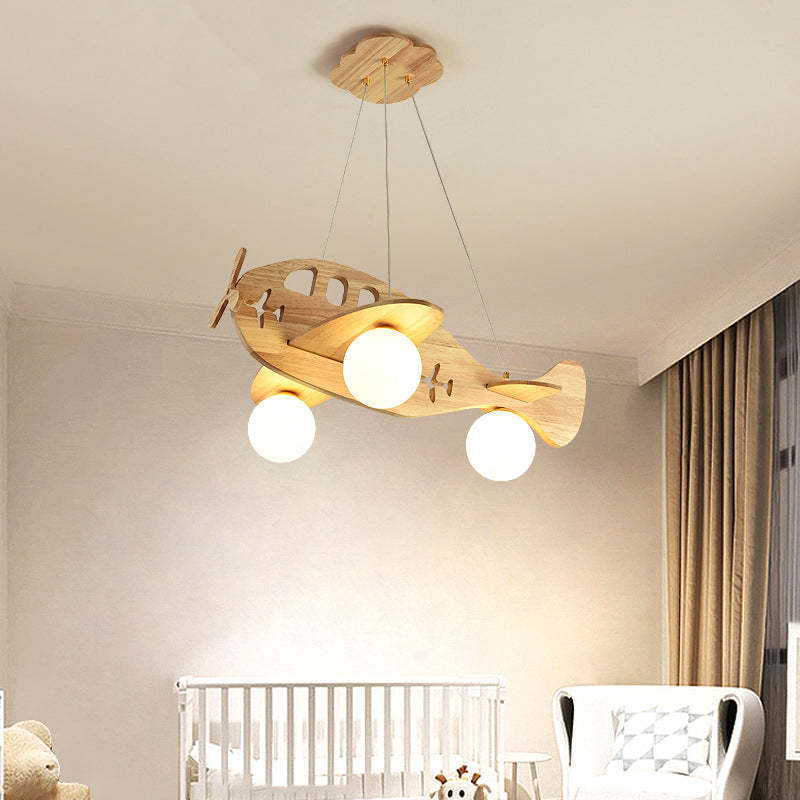Minori Moderna Decorativa Avión Lámpara Colgante Madera