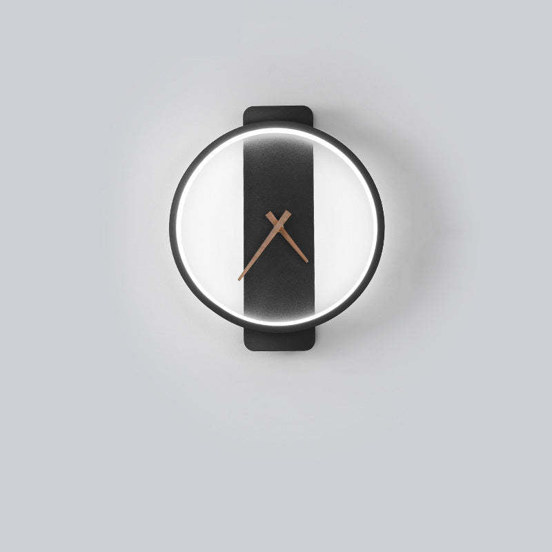 Nordic Decorativo Reloj Metal Aplique de Pared Dorado/Negro