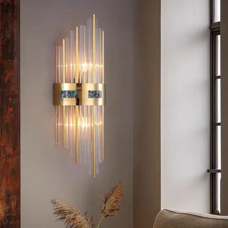 Kristy Moderno Metal LED Aplique de Pared Dorado Comedor Salón