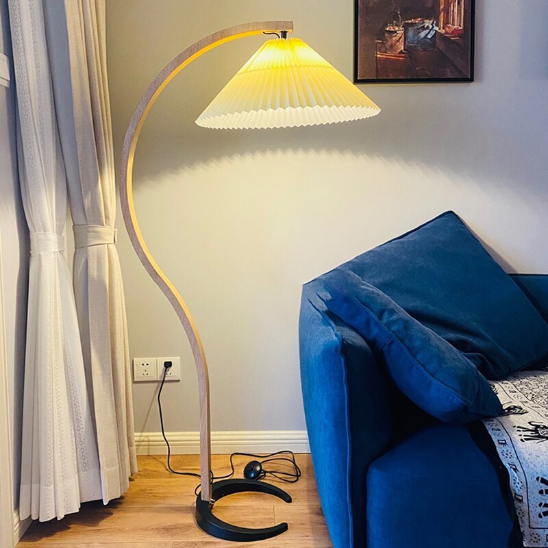 Ozawa Moderno Geométrico Metal LED Lámpara de Pie Blanco/Beige/Café
