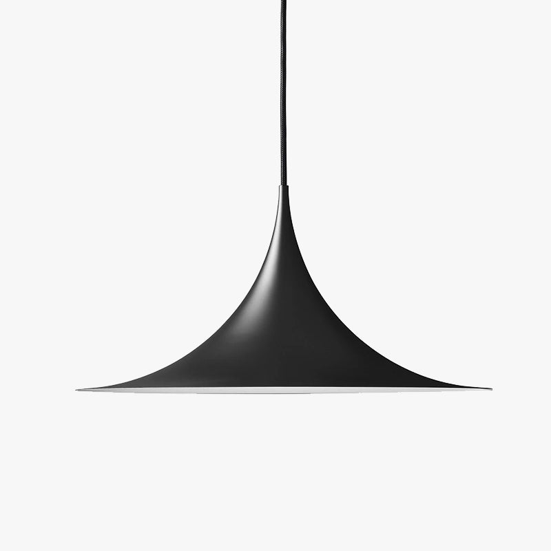 Arisha Minimalista Domo Metal Lámpara Colgante Blanca/Negra