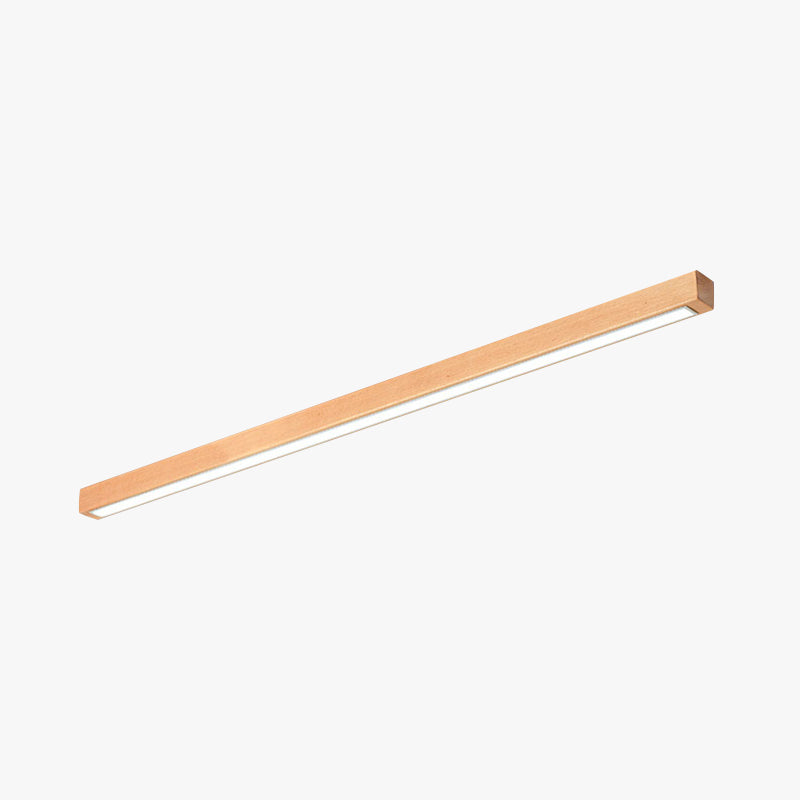 Edge Moderna Lineal Madera/Acrílico Lámpara de Techo Madera