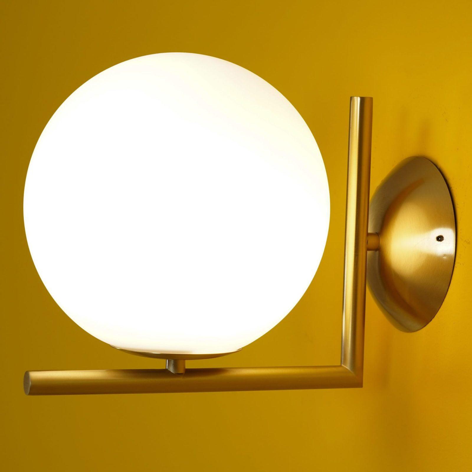 Blown Glass Opal Glass Wall Lamp - Letslighting
