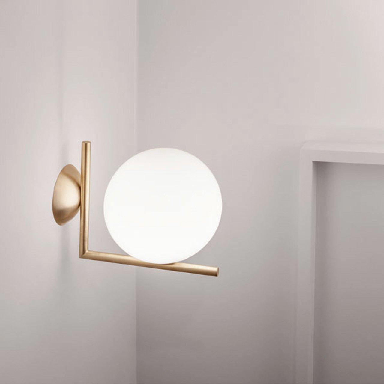 Blown Glass Opal Glass Wall Lamp - Letslighting