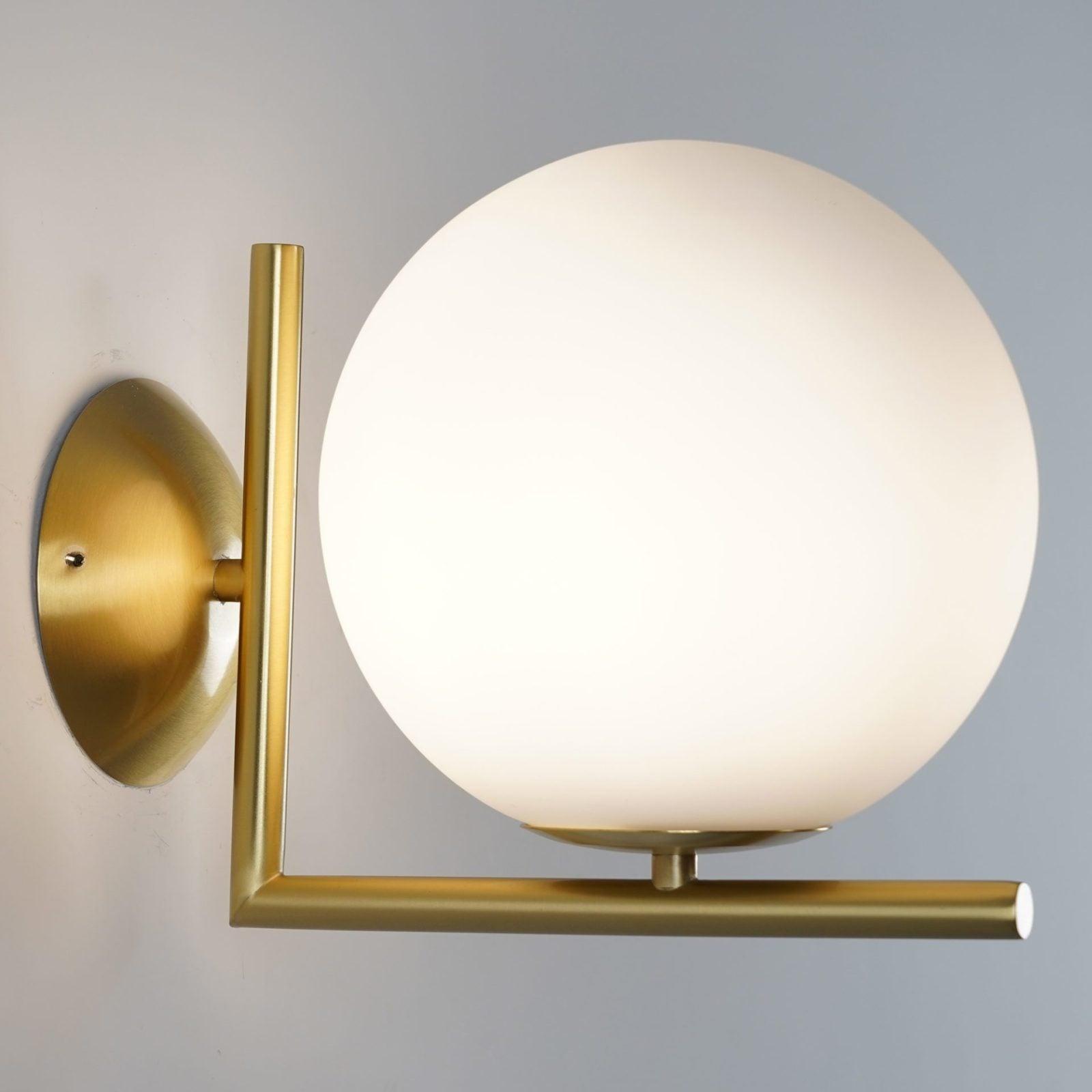 Blown Glass Opal Glass Wall Lamp - Letslighting