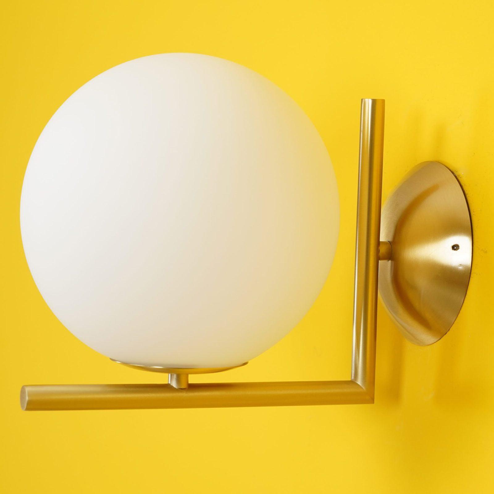 Blown Glass Opal Glass Wall Lamp - Letslighting