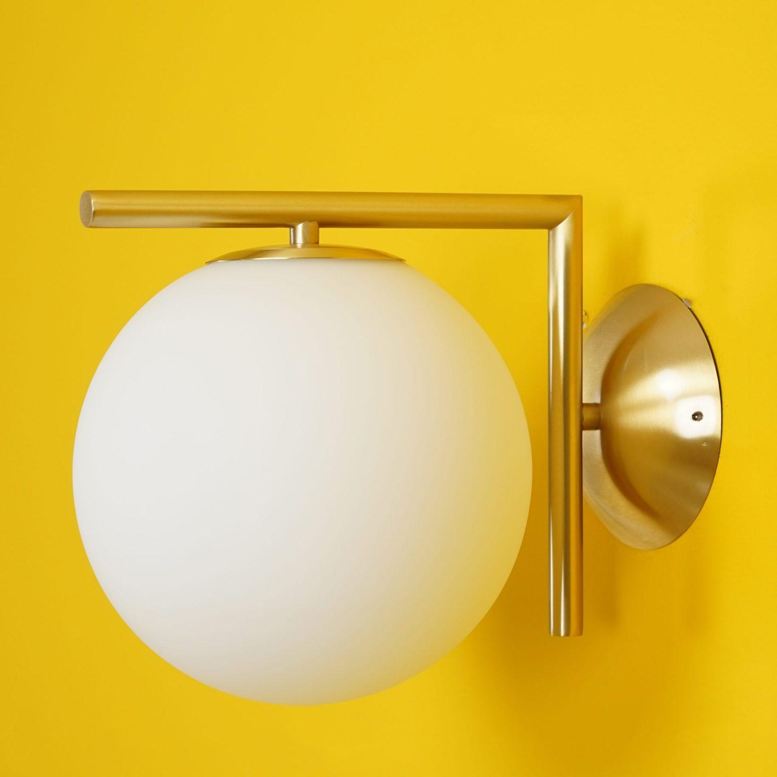 Blown Glass Opal Glass Wall Lamp - Letslighting