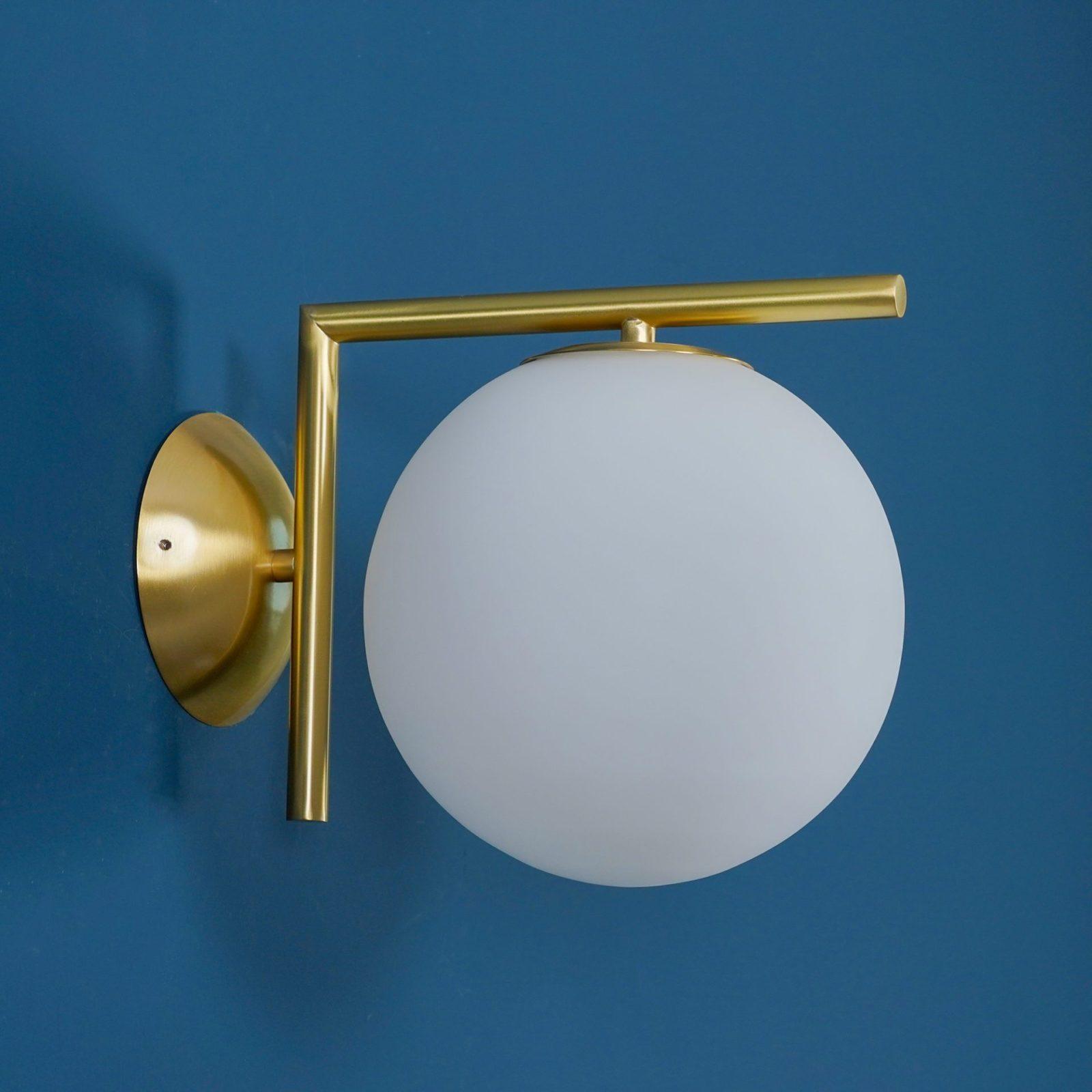 Blown Glass Opal Glass Wall Lamp - Letslighting