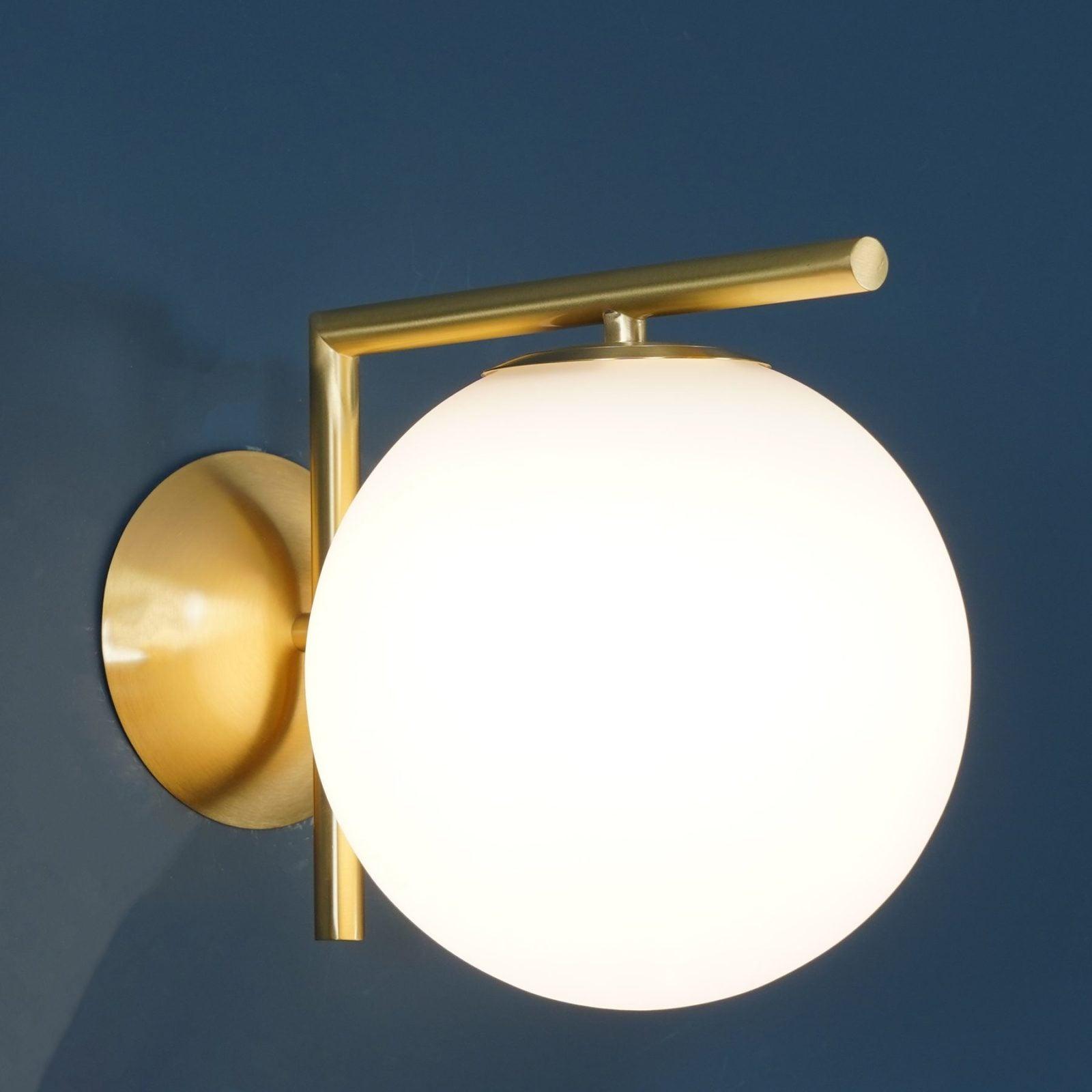 Blown Glass Opal Glass Wall Lamp - Letslighting