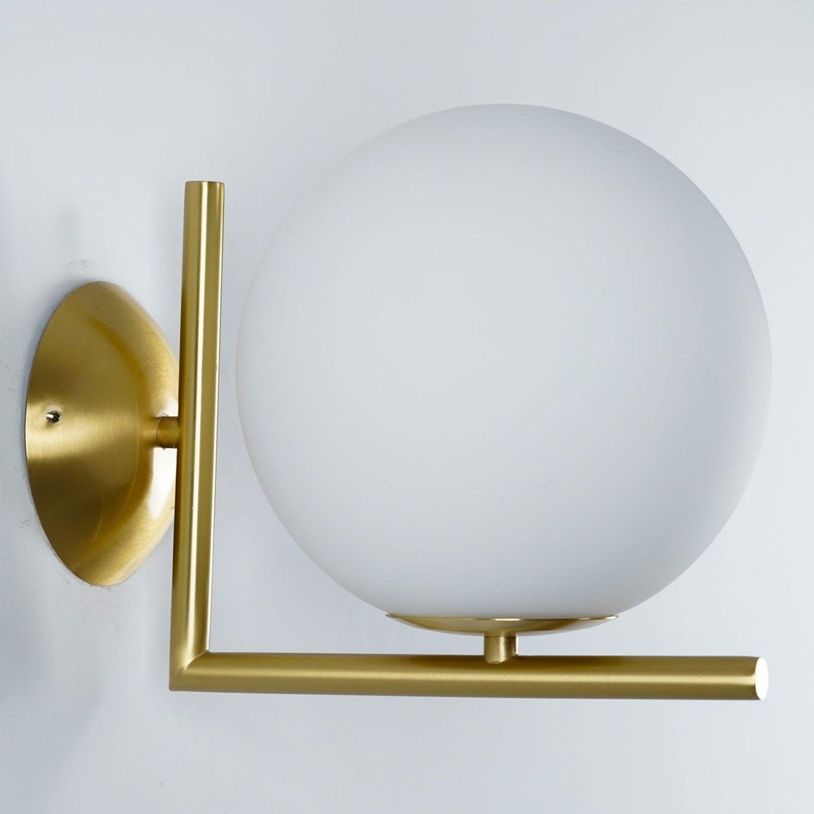 Blown Glass Opal Glass Wall Lamp - Letslighting