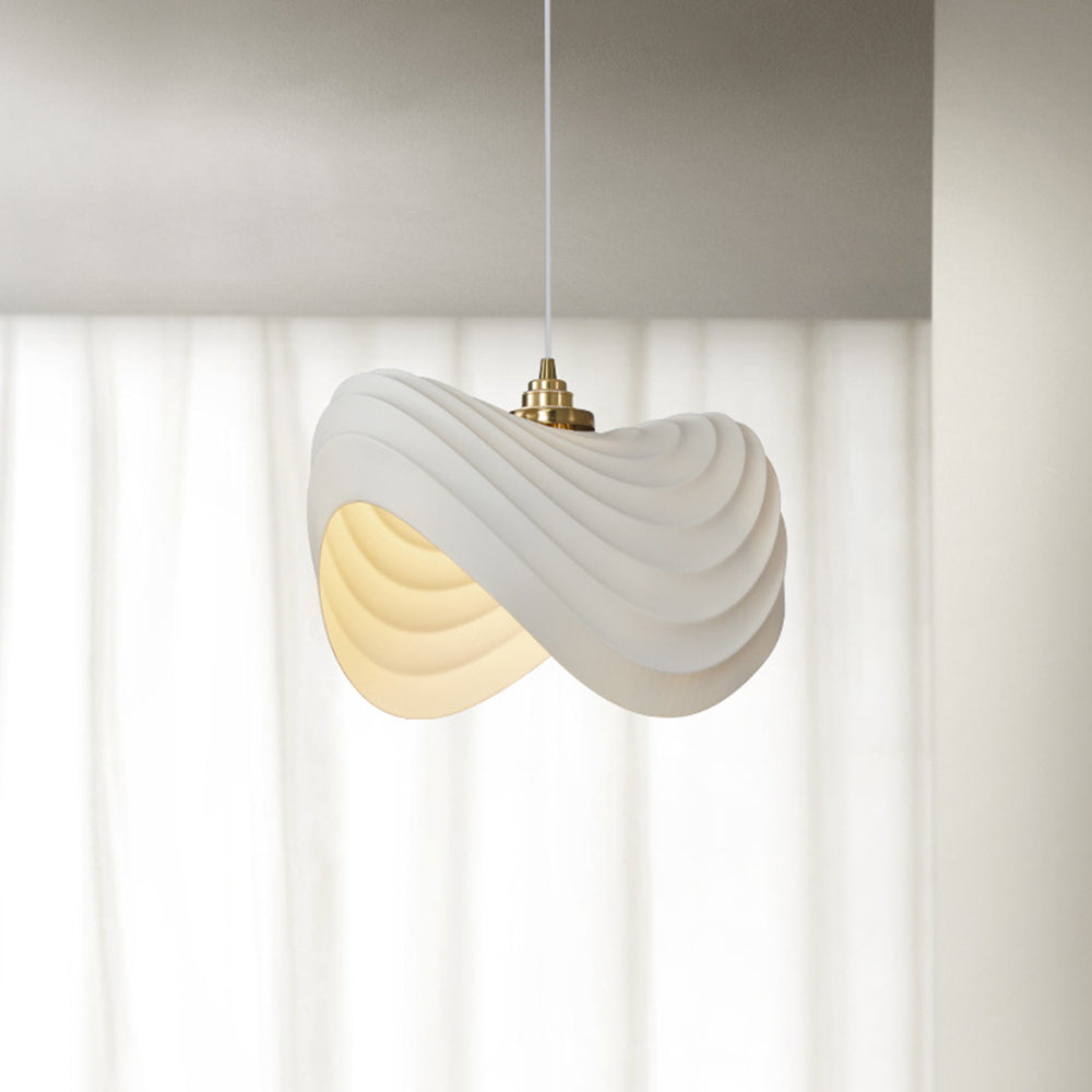 Ritta Nórdica Geométrica Metal/Resina LED Lámpara Colgante Blanca