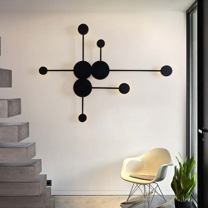Arisha Moderno Multiple Metal Aplique de Pared Negro