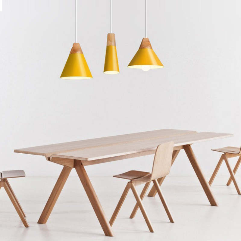 Valentina Moderna Madera/Metal Lámpara Colgante